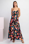 SALE Floral Print Sleeveless maxi Dress