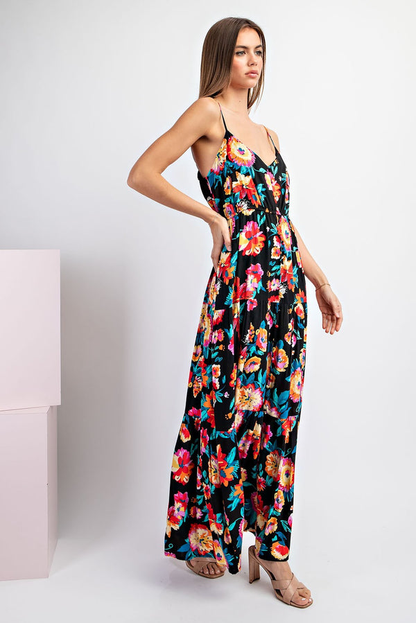 SALE Floral Print Sleeveless maxi Dress