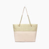 Daisy Bowtie Dual Straw Tote Bag - 2 Colors