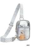 Clear Sling Bag With Guitar Strap