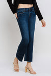 Lovervet by Vervet Mid Rise Raw Hem Kick Flare Jeans