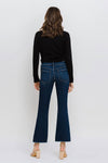 Lovervet by Vervet Mid Rise Raw Hem Kick Flare Jeans