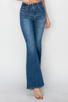Risen High Rise Seam Detailed Flare Jeans
