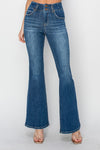 Risen High Rise Seam Detailed Flare Jeans
