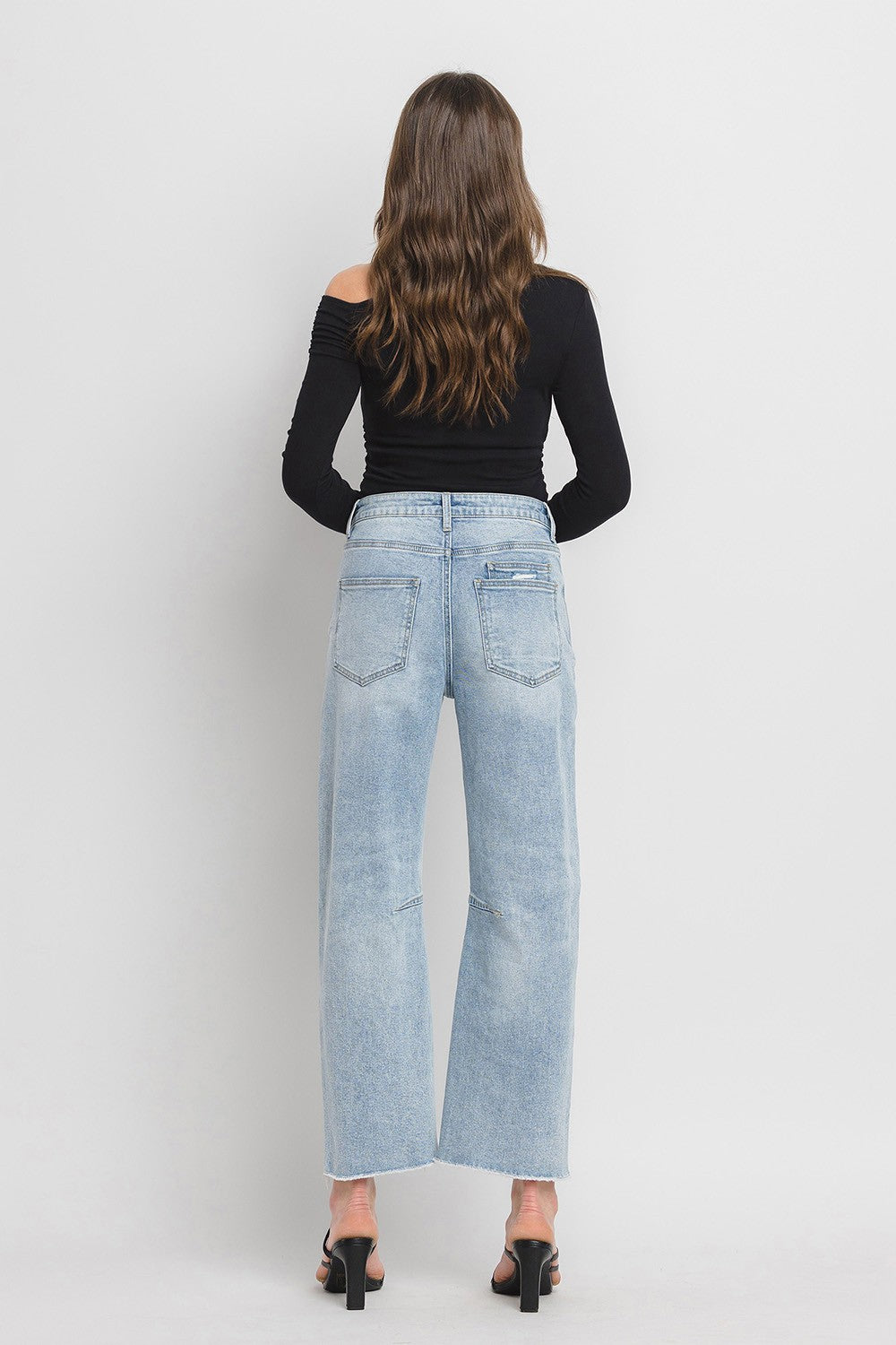 SALE Vervet Super High Rise Barrel Jeans