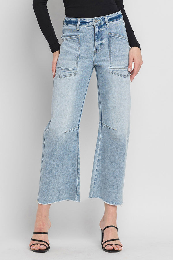 SALE Vervet Super High Rise Barrel Jeans
