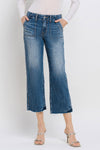 Vervet High Rise Crop Utility Straight Jeans