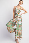 EEsome Printed Sleeveless Jumpsuit