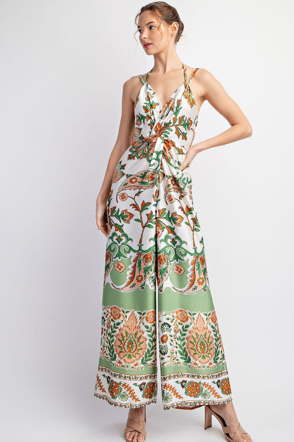 EEsome Printed Sleeveless Jumpsuit