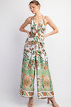 EEsome Printed Sleeveless Jumpsuit