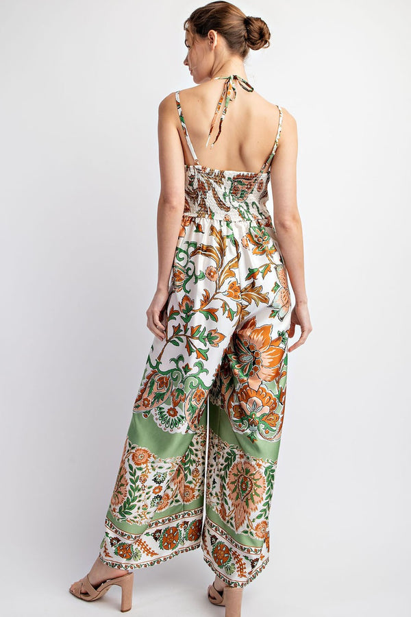 EEsome Printed Sleeveless Jumpsuit