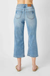 Judy Blue High Waist Double WB Crop Wide