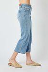 Judy Blue High Waist Double WB Crop Wide