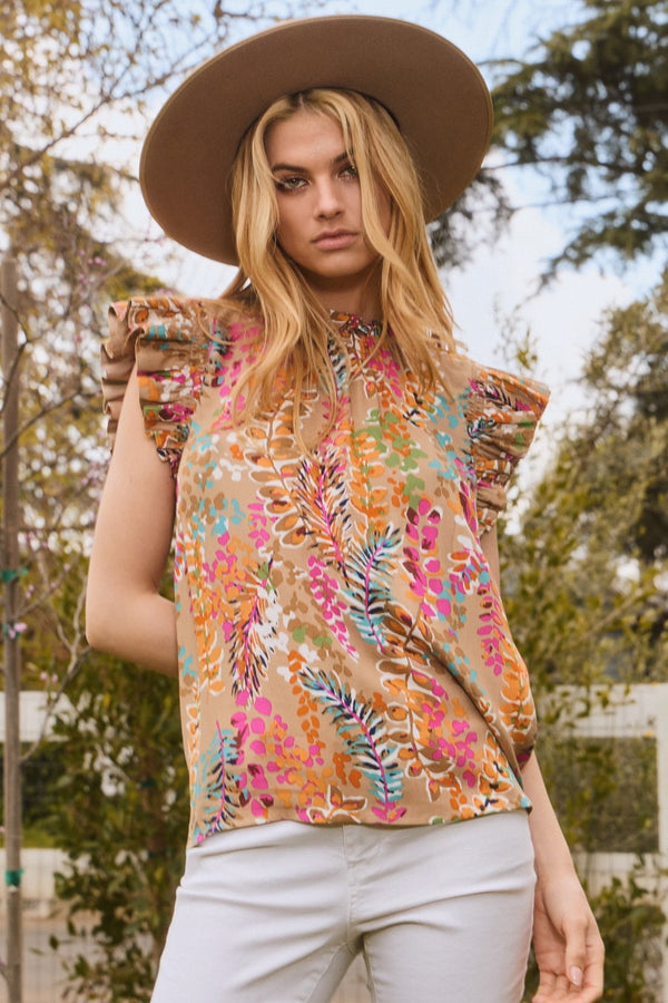 Oddi Geo Printed Blouse - Curvy Size