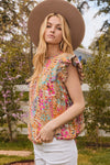 Oddi Geo Printed Blouse - Curvy Size