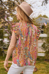 Oddi Geo Printed Blouse - Curvy Size