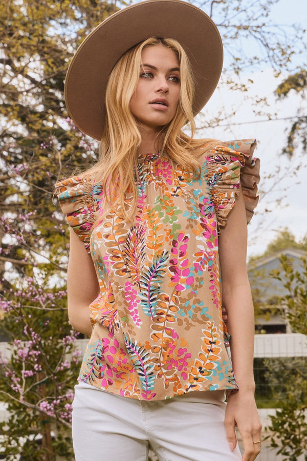 Oddi Geo Printed Blouse - Curvy Size