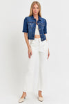 Risen Puffed Shorts Sleeve Crop Jackets
