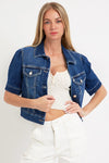 Risen Puffed Shorts Sleeve Crop Jackets