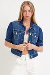 Risen Puffed Shorts Sleeve Crop Jackets