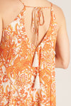 SALE En Creme Printed Halter Neck Mini Dress