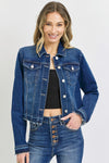 Risen Released Hem Detail Denim Jacket