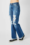 Judy Blue Mid Rise Dad Jean - Curvy Size