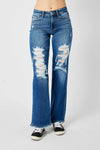 Judy Blue Mid Rise Dad Jean - Curvy Size