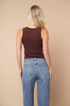 White Birch Sleeveless Solid Knit Pearl Tank Top