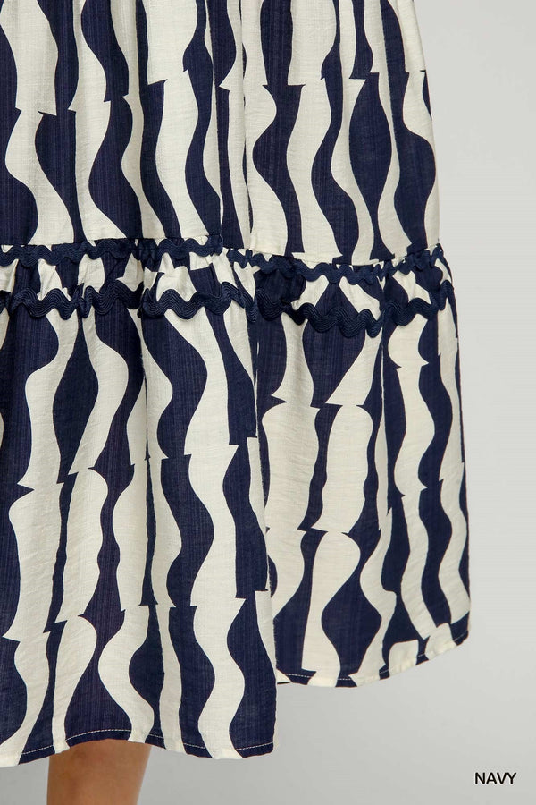 Umgee Two Tone Sleeveless Maxi Dress