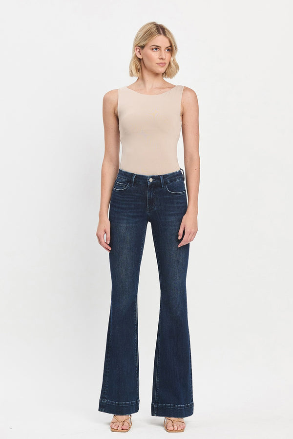 Lovervet Mid Rise Full Length Flare Jeans