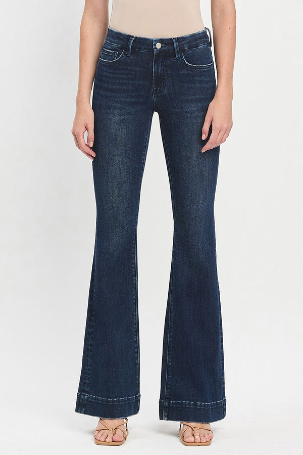 Lovervet Mid Rise Full Length Flare Jeans