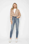 Judy Blue HW Tummy Control Contrast Wash Skinny