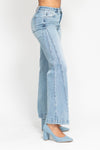 Judy Blue HW Side Seam Insert Detail Retro Wide - Curvy Size
