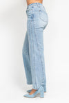Judy Blue HW Side Seam Insert Detail Retro Wide - Curvy Size