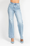 Judy Blue HW Side Seam Insert Detail Retro Wide - Curvy Size
