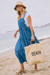 ODDI Washed Chambray overall tiered midi dress with pocket details