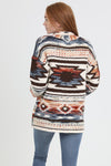 Angie Aztec Chunky Knit Cardigan Sweater