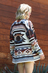 Angie Aztec Chunky Knit Cardigan Sweater