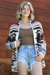 Angie Aztec Chunky Knit Cardigan Sweater