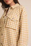 Gilli 3d Pocket Houndstooth Shacket