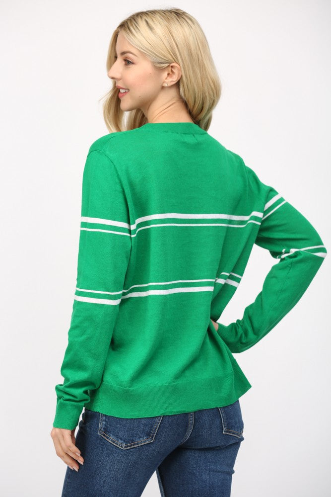 Golf Motif Crew Neck Sweater