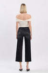 Vervet High Rise Crop Slim Wide Jeans