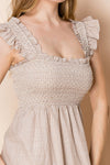 White Birch Sleeveless Solid Knit Dress