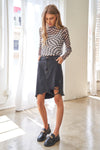 Checker Board Printed Mesh Long Sleeve Top - 4 Colors