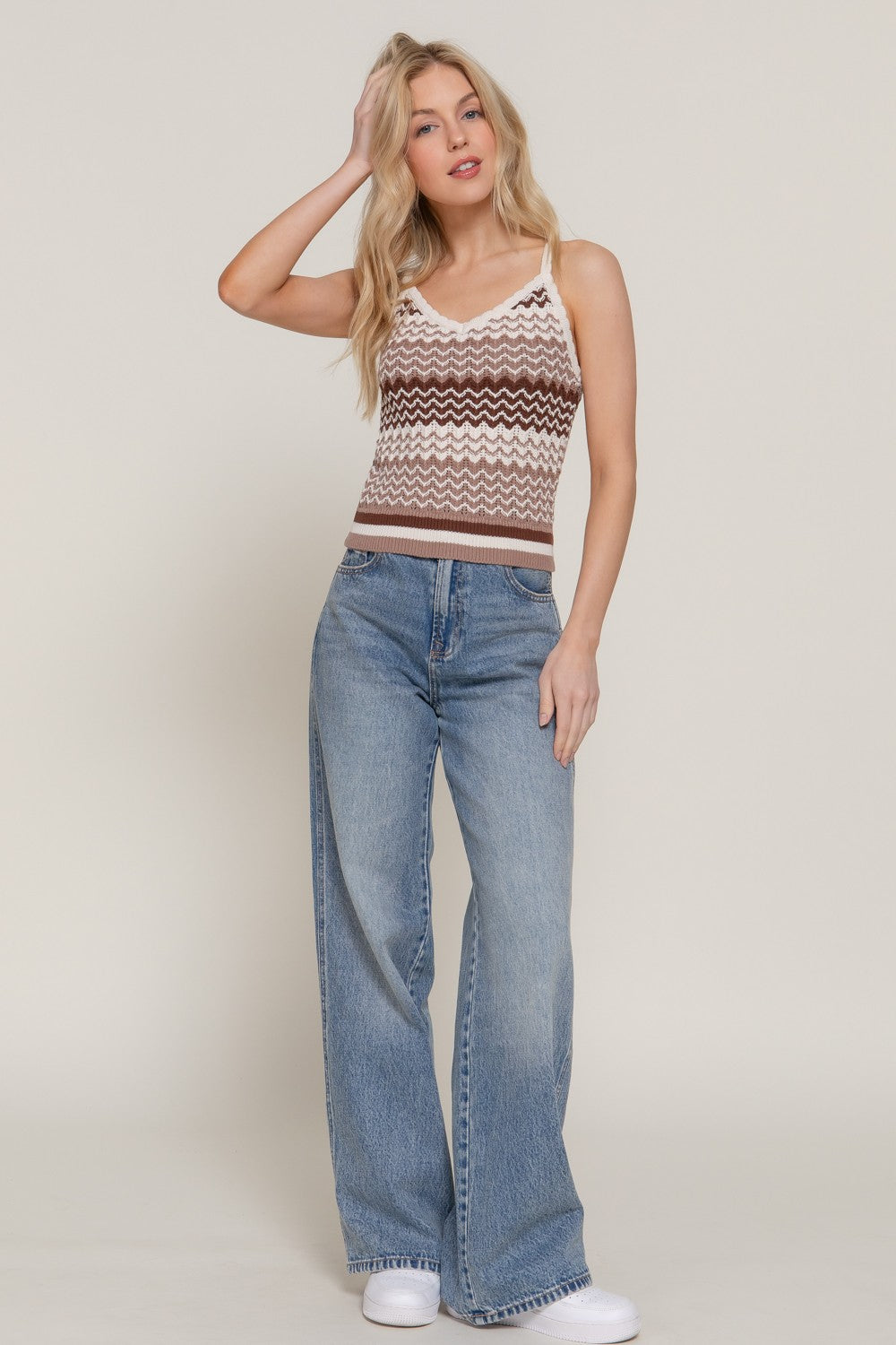 Brown Chevron Tank