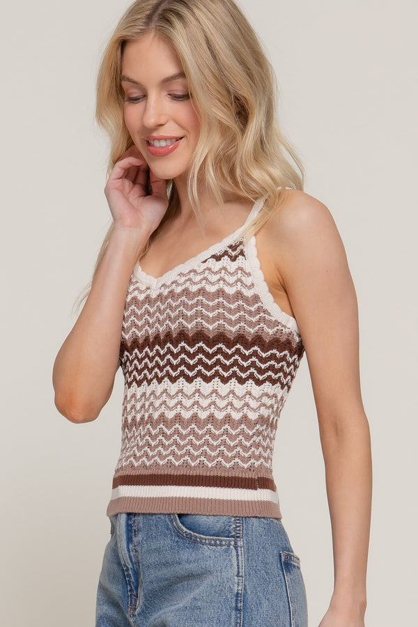 Brown Chevron Tank