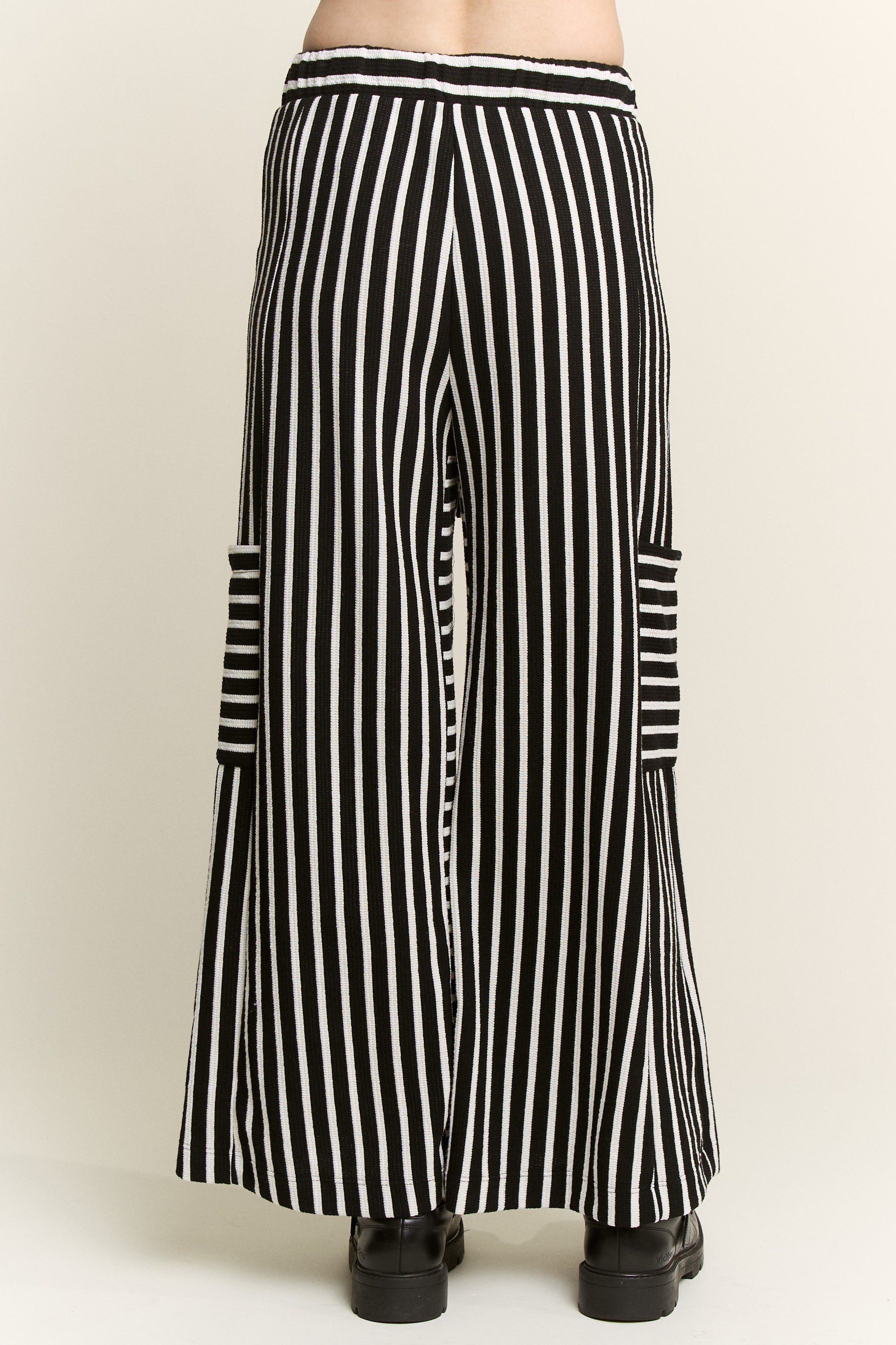 Jade by Jane Stripe Wide Leg Pants - Curvy Size