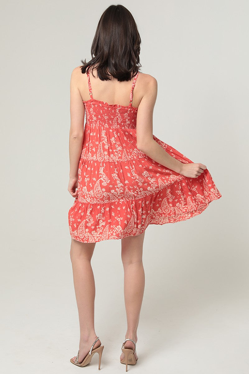 Angie Smocked Bust Babydoll Sundress