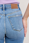 Judy Bllue Hw Trouser Straight Fit